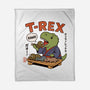 T-Rex Breakfast-None-Fleece-Blanket-fanfabio