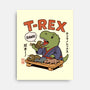 T-Rex Breakfast-None-Stretched-Canvas-fanfabio