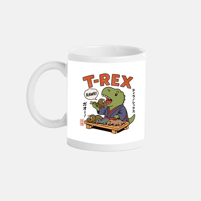 T-Rex Breakfast-None-Mug-Drinkware-fanfabio