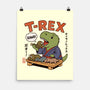 T-Rex Breakfast-None-Matte-Poster-fanfabio