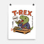 T-Rex Breakfast-None-Matte-Poster-fanfabio