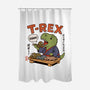 T-Rex Breakfast-None-Polyester-Shower Curtain-fanfabio