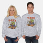 T-Rex Breakfast-Unisex-Crew Neck-Sweatshirt-fanfabio