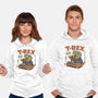 T-Rex Breakfast-Unisex-Pullover-Sweatshirt-fanfabio