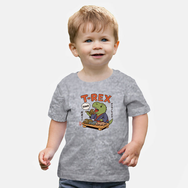 T-Rex Breakfast-Baby-Basic-Tee-fanfabio