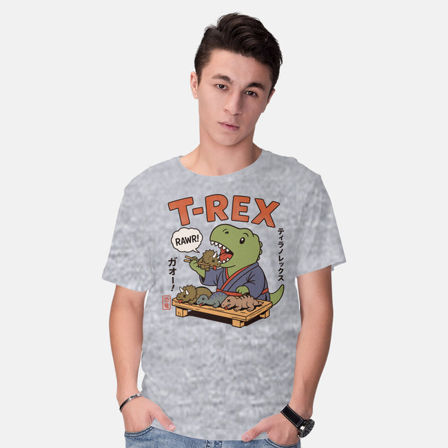 T-Rex Breakfast-Mens-Basic-Tee-fanfabio