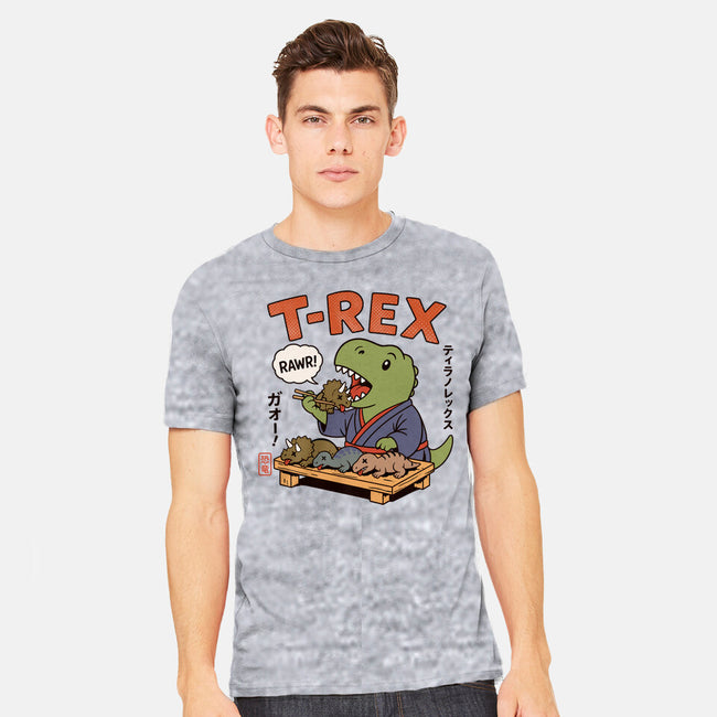T-Rex Breakfast-Mens-Heavyweight-Tee-fanfabio