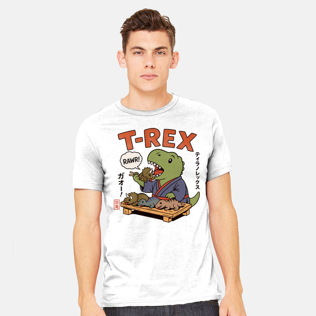 T-Rex Breakfast-Mens-Heavyweight-Tee-fanfabio