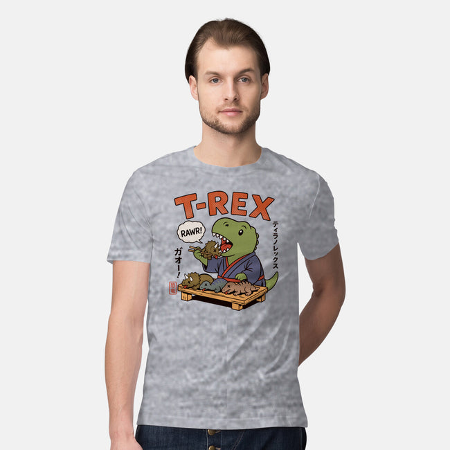 T-Rex Breakfast-Mens-Premium-Tee-fanfabio