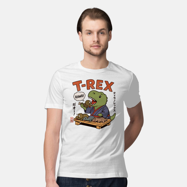 T-Rex Breakfast-Mens-Premium-Tee-fanfabio