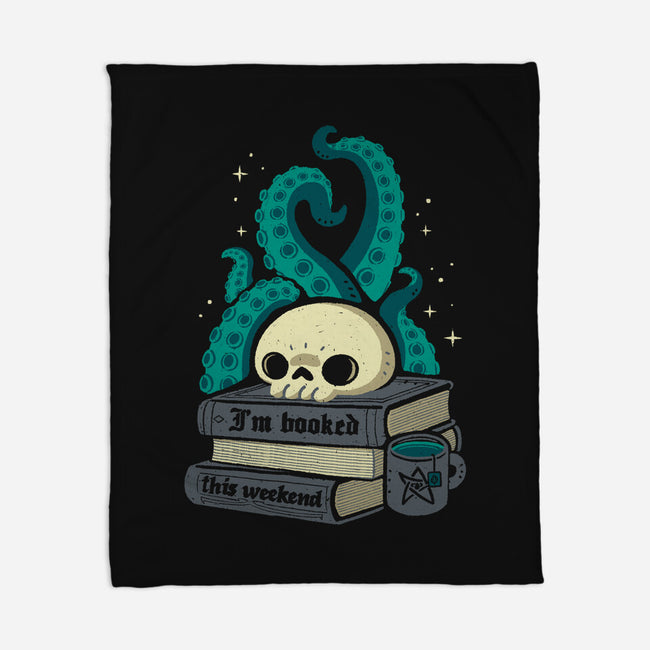 Lovecraftian Books Lover-None-Fleece-Blanket-xMorfina