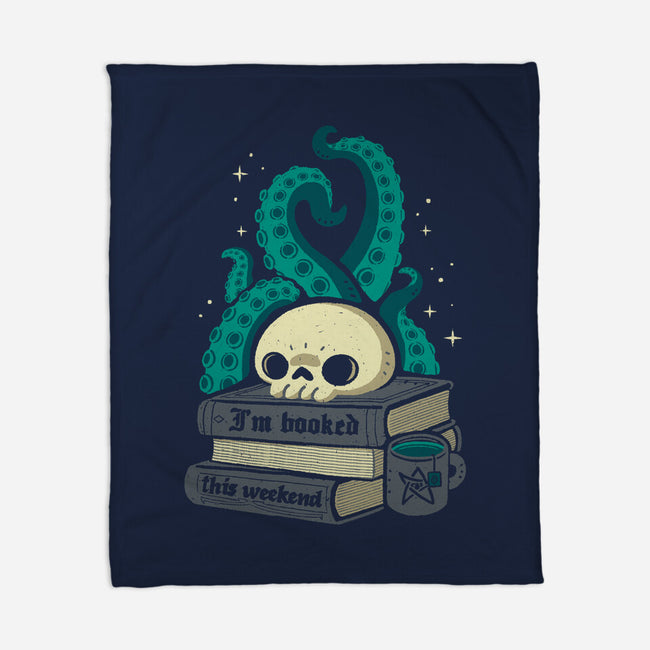 Lovecraftian Books Lover-None-Fleece-Blanket-xMorfina
