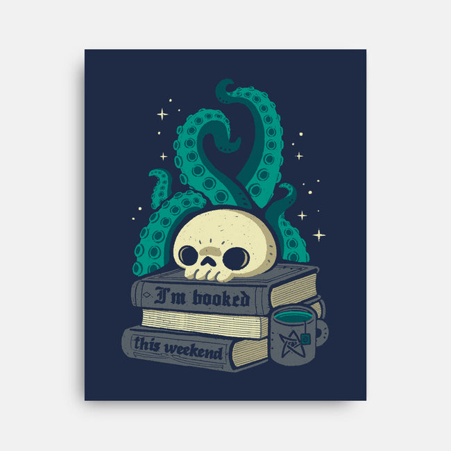 Lovecraftian Books Lover-None-Stretched-Canvas-xMorfina