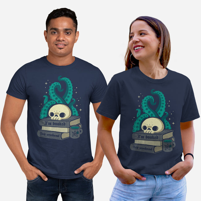 Lovecraftian Books Lover-Unisex-Basic-Tee-xMorfina