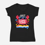 Just Clawsome-Womens-V-Neck-Tee-NemiMakeit