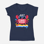Just Clawsome-Womens-V-Neck-Tee-NemiMakeit
