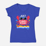 Just Clawsome-Womens-V-Neck-Tee-NemiMakeit