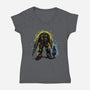Thanks Mr B-Womens-V-Neck-Tee-nickzzarto