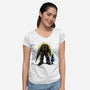 Thanks Mr B-Womens-V-Neck-Tee-nickzzarto