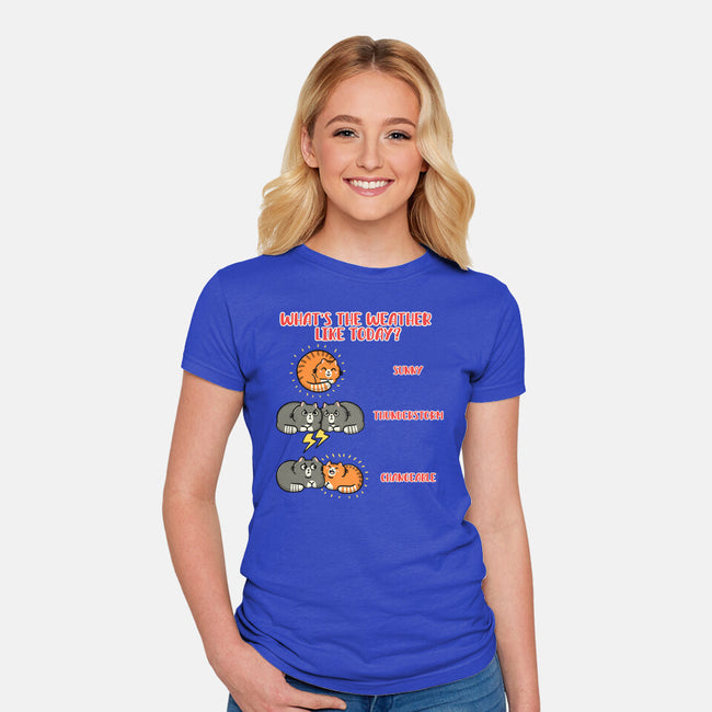 Meoweather-Womens-Fitted-Tee-Freecheese