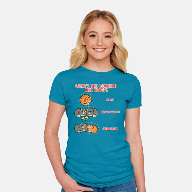 Meoweather-Womens-Fitted-Tee-Freecheese