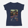 Epic Game Of Bounty Hunt-Womens-V-Neck-Tee-glitchygorilla