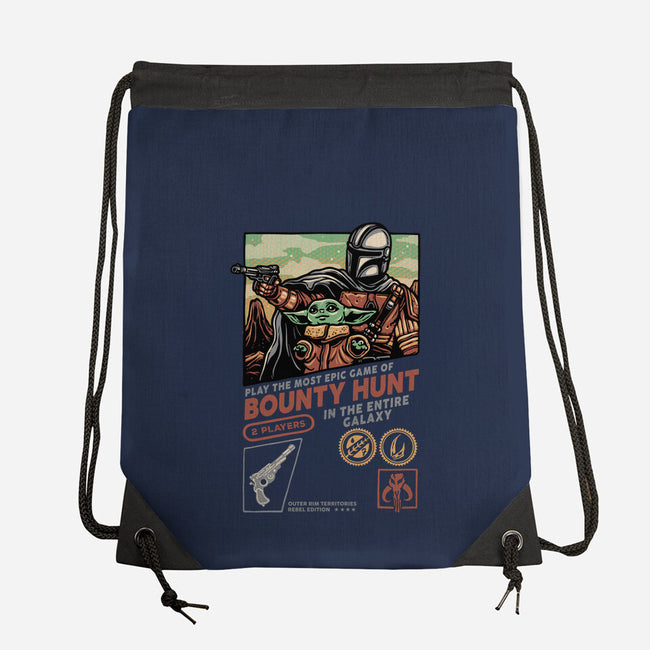 Epic Game Of Bounty Hunt-None-Drawstring-Bag-glitchygorilla