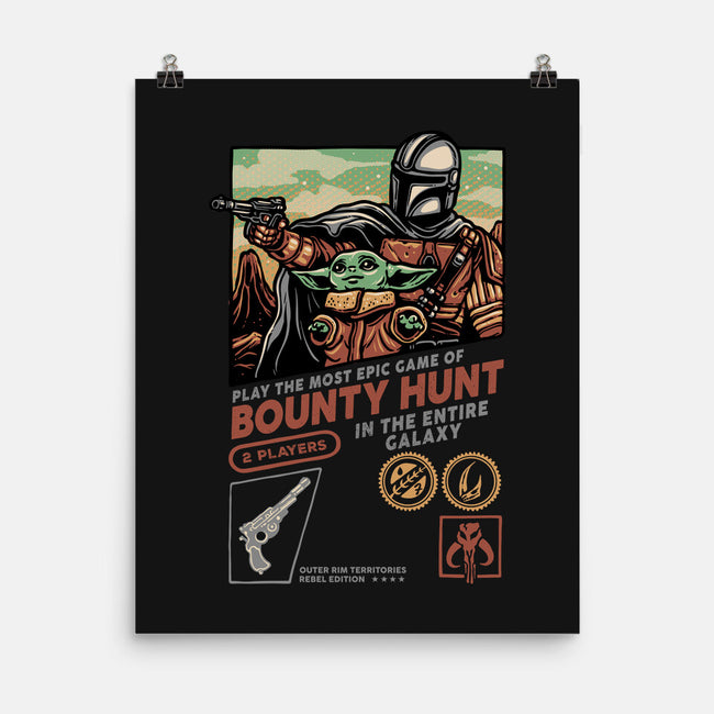 Epic Game Of Bounty Hunt-None-Matte-Poster-glitchygorilla