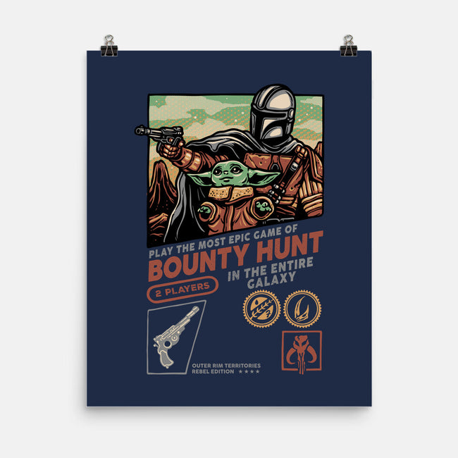 Epic Game Of Bounty Hunt-None-Matte-Poster-glitchygorilla