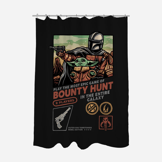 Epic Game Of Bounty Hunt-None-Polyester-Shower Curtain-glitchygorilla