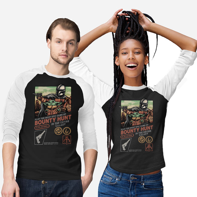 Epic Game Of Bounty Hunt-Unisex-Baseball-Tee-glitchygorilla