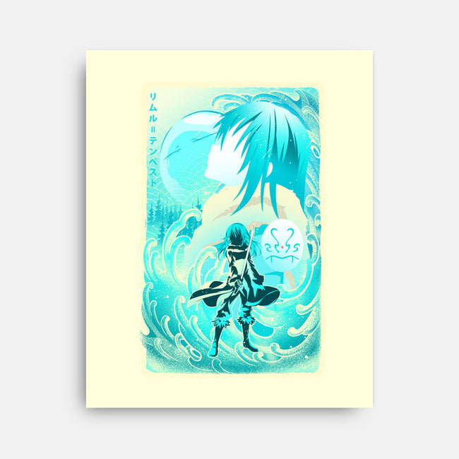 Great Wave Rimuru-None-Stretched-Canvas-hypertwenty