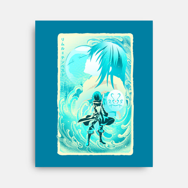 Great Wave Rimuru-None-Stretched-Canvas-hypertwenty
