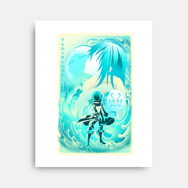 Great Wave Rimuru-None-Stretched-Canvas-hypertwenty
