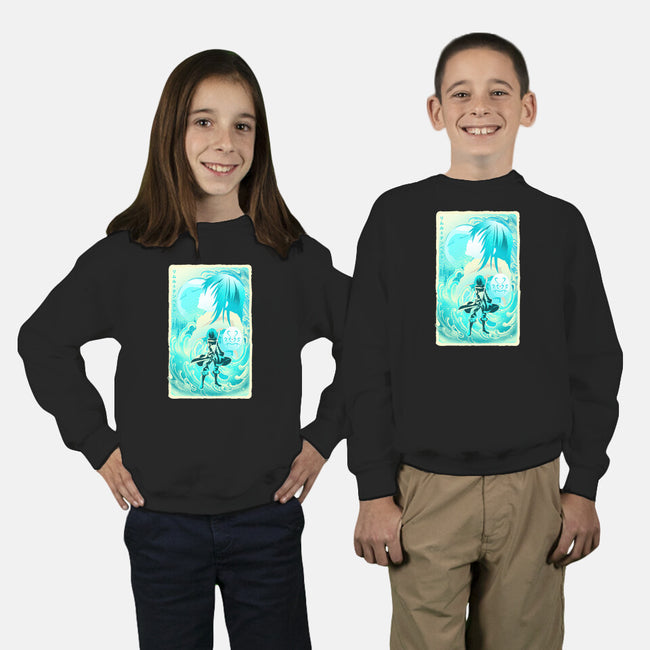 Great Wave Rimuru-Youth-Crew Neck-Sweatshirt-hypertwenty