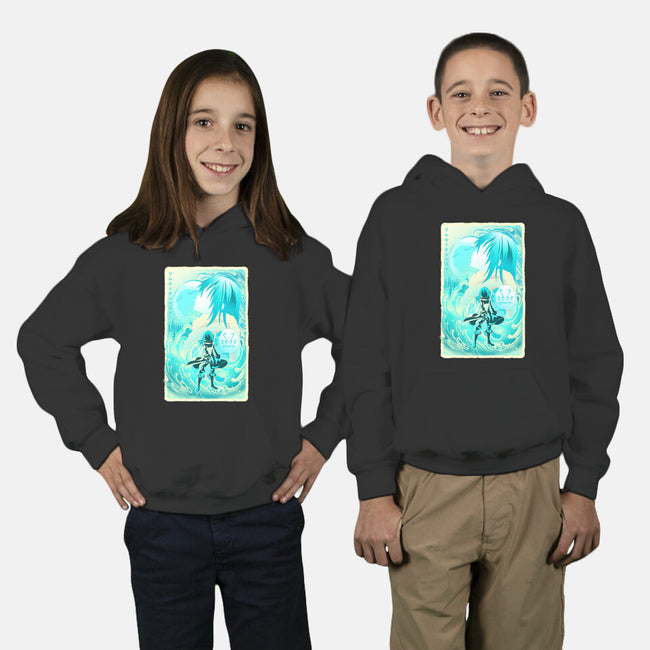 Great Wave Rimuru-Youth-Pullover-Sweatshirt-hypertwenty