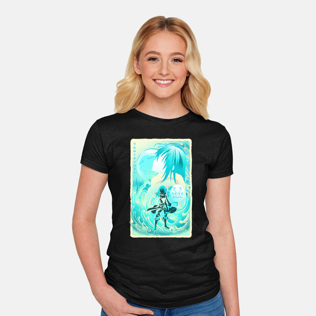 Great Wave Rimuru-Womens-Fitted-Tee-hypertwenty