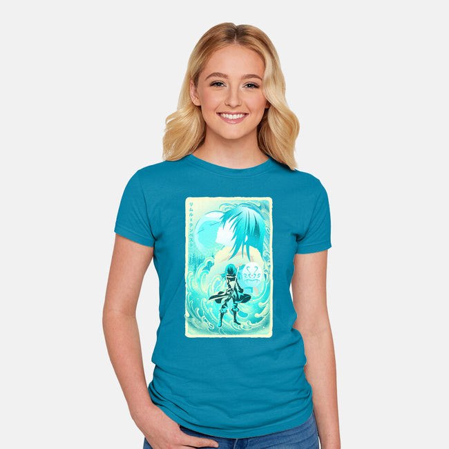 Great Wave Rimuru-Womens-Fitted-Tee-hypertwenty