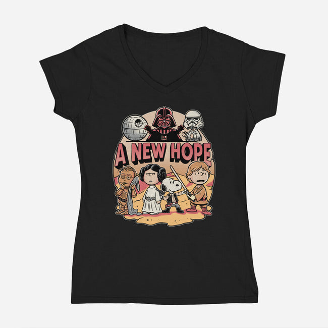 Tiny Rebel-Womens-V-Neck-Tee-P1yu5h
