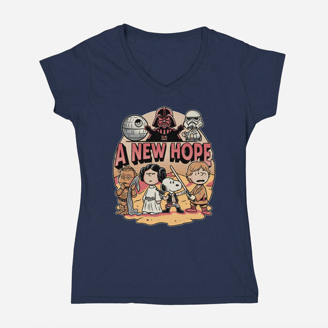Tiny Rebel-Womens-V-Neck-Tee-P1yu5h