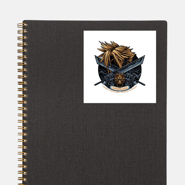 Emblem Of The Omnislash-None-Glossy-Sticker-glitchygorilla