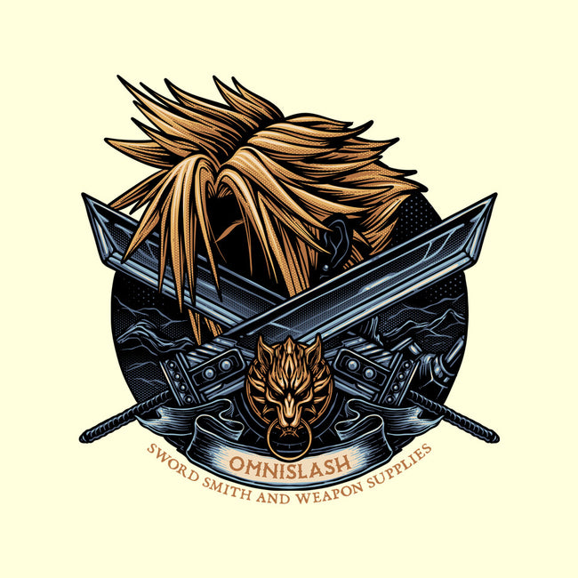 Emblem Of The Omnislash-Unisex-Kitchen-Apron-glitchygorilla