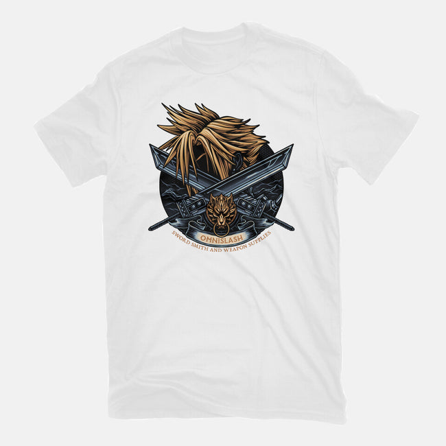 Emblem Of The Omnislash-Womens-Fitted-Tee-glitchygorilla