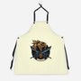Emblem Of The Omnislash-Unisex-Kitchen-Apron-glitchygorilla