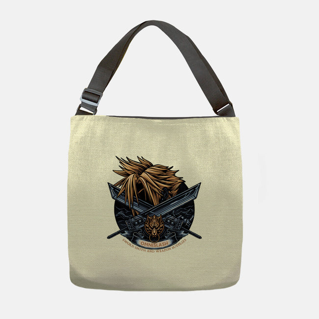 Emblem Of The Omnislash-None-Adjustable Tote-Bag-glitchygorilla