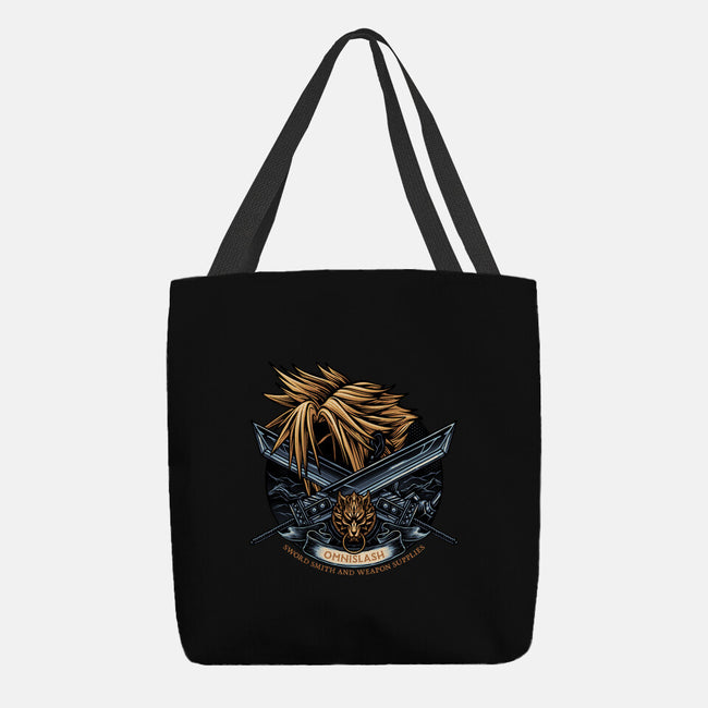 Emblem Of The Omnislash-None-Basic Tote-Bag-glitchygorilla