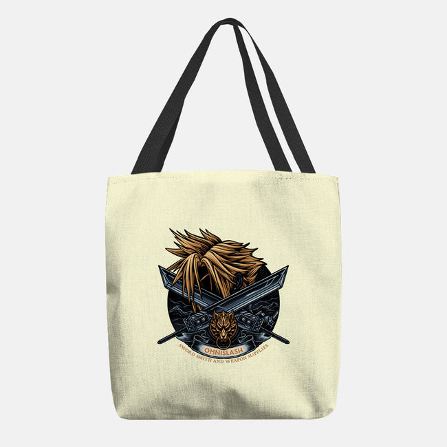 Emblem Of The Omnislash-None-Basic Tote-Bag-glitchygorilla