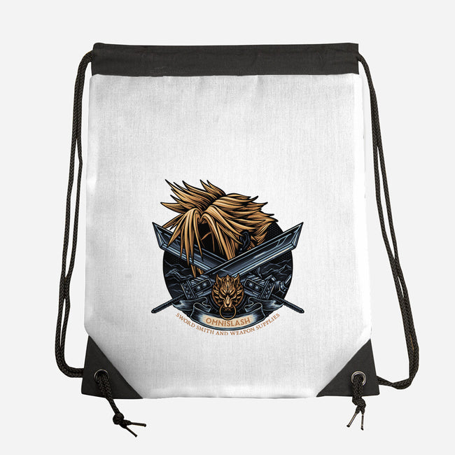 Emblem Of The Omnislash-None-Drawstring-Bag-glitchygorilla