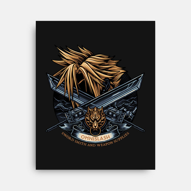 Emblem Of The Omnislash-None-Stretched-Canvas-glitchygorilla