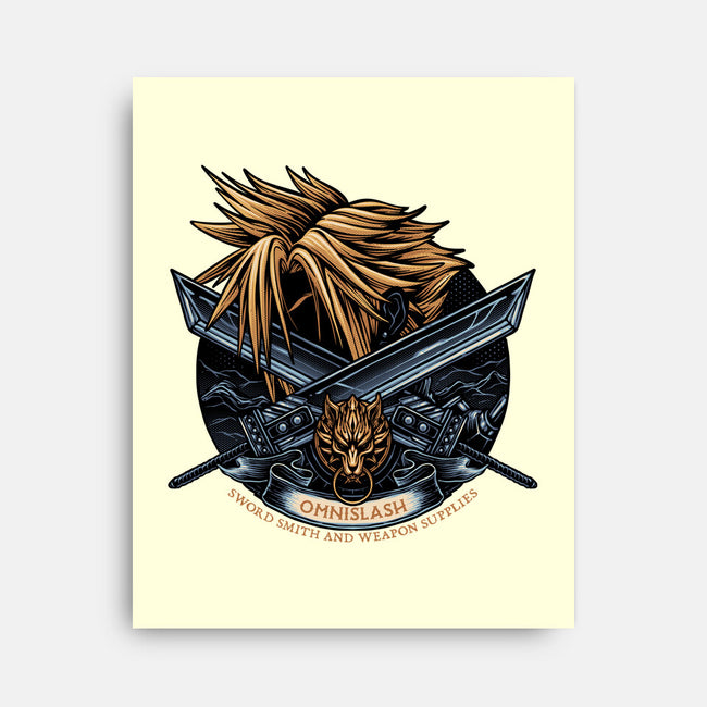 Emblem Of The Omnislash-None-Stretched-Canvas-glitchygorilla